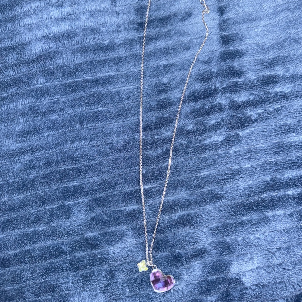 Swarovski Purple Heart Pendant Necklace